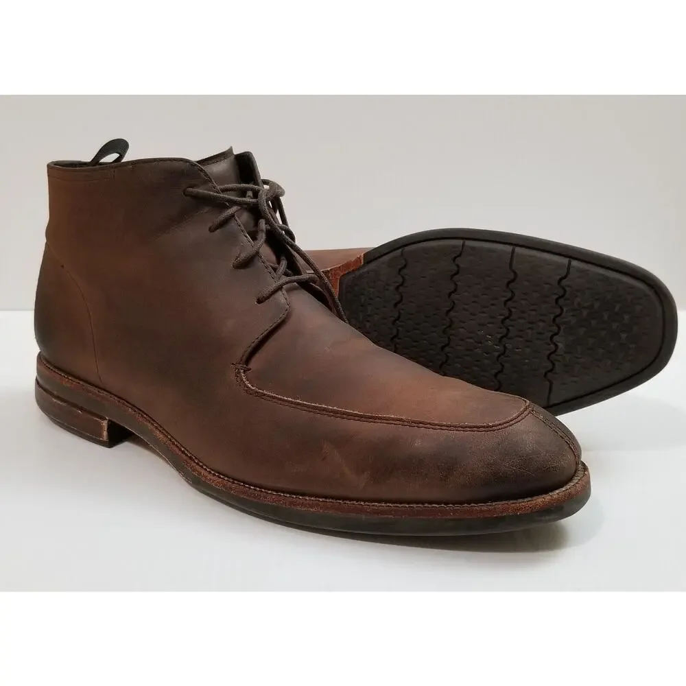 Cole Haan Mens Wagner Grand Apron Chukka Boot Brown Waterproof C28633 Size 10